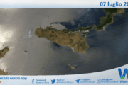 Meteo Sicilia: immagine satellitare Nasa di lunedì 07 luglio 2025