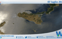 Meteo Sicilia: immagine satellitare Nasa di lunedì 07 luglio 2025
