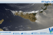 Meteo Sicilia: immagine satellitare Nasa di mercoledì 09 luglio 2025