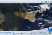 Meteo Sicilia: immagine satellitare Nasa di giovedì 10 luglio 2025