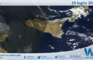 Meteo Sicilia: immagine satellitare Nasa di giovedì 10 luglio 2025