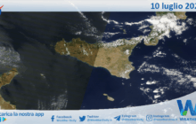 Meteo Sicilia: immagine satellitare Nasa di giovedì 10 luglio 2025