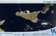 Meteo Sicilia: immagine satellitare Nasa di venerdì 11 luglio 2025