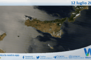 Meteo Sicilia: immagine satellitare Nasa di sabato 12 luglio 2025