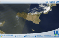 Meteo Sicilia: immagine satellitare Nasa di martedì 15 luglio 2025
