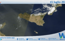 Meteo Sicilia: immagine satellitare Nasa di martedì 15 luglio 2025
