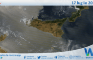 Meteo Sicilia: immagine satellitare Nasa di giovedì 17 luglio 2025