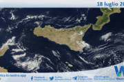 Meteo Sicilia: immagine satellitare Nasa di venerdì 18 luglio 2025