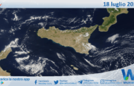 Meteo Sicilia: immagine satellitare Nasa di venerdì 18 luglio 2025