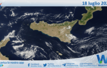 Meteo Sicilia: immagine satellitare Nasa di venerdì 18 luglio 2025