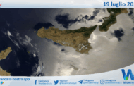 Meteo Sicilia: immagine satellitare Nasa di sabato 19 luglio 2025
