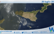 Meteo Sicilia: immagine satellitare Nasa di domenica 20 luglio 2025