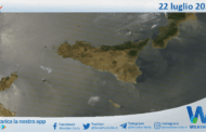 Meteo Sicilia: immagine satellitare Nasa di martedì 22 luglio 2025