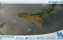 Meteo Sicilia: immagine satellitare Nasa di martedì 22 luglio 2025