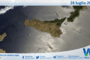 Meteo Sicilia: immagine satellitare Nasa di giovedì 24 luglio 2025