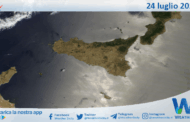 Meteo Sicilia: immagine satellitare Nasa di giovedì 24 luglio 2025