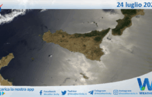 Meteo Sicilia: immagine satellitare Nasa di giovedì 24 luglio 2025