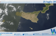 Meteo Sicilia: immagine satellitare Nasa di venerdì 25 luglio 2025