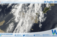 Meteo Sicilia: immagine satellitare Nasa di sabato 26 luglio 2025