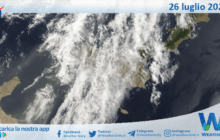 Meteo Sicilia: immagine satellitare Nasa di sabato 26 luglio 2025