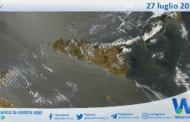 Meteo Sicilia: immagine satellitare Nasa di domenica 27 luglio 2025