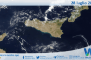 Meteo Sicilia: immagine satellitare Nasa di lunedì 28 luglio 2025