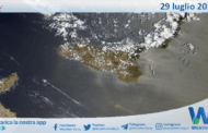 Meteo Sicilia: immagine satellitare Nasa di martedì 29 luglio 2025