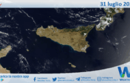 Meteo Sicilia: immagine satellitare Nasa di giovedì 31 luglio 2025