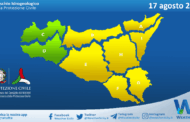 Meteo Sicilia: bollettino di allerta meteo per domani, domenica 17 agosto 2025