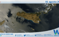 Meteo Sicilia: immagine satellitare Nasa di venerdì 01 agosto 2025