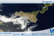 Meteo Sicilia: immagine satellitare Nasa di sabato 02 agosto 2025