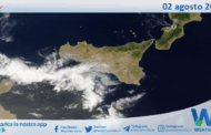 Meteo Sicilia: immagine satellitare Nasa di sabato 02 agosto 2025