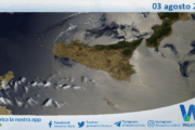 Meteo Sicilia: immagine satellitare Nasa di domenica 03 agosto 2025
