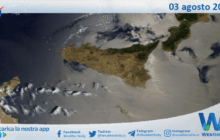 Meteo Sicilia: immagine satellitare Nasa di domenica 03 agosto 2025