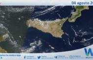 Meteo Sicilia: immagine satellitare Nasa di lunedì 04 agosto 2025