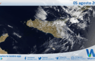 Meteo Sicilia: immagine satellitare Nasa di martedì 05 agosto 2025
