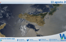 Meteo Sicilia: immagine satellitare Nasa di mercoledì 13 agosto 2025
