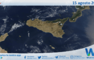 Meteo Sicilia: immagine satellitare Nasa di venerdì 15 agosto 2025