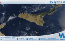 Meteo Sicilia: immagine satellitare Nasa di venerdì 15 agosto 2025