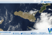 Meteo Sicilia: immagine satellitare Nasa di domenica 17 agosto 2025