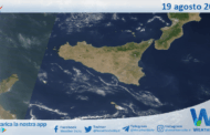 Meteo Sicilia: immagine satellitare Nasa di martedì 19 agosto 2025