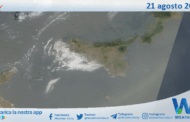 Meteo Sicilia: immagine satellitare Nasa di giovedì 21 agosto 2025