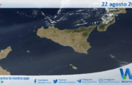 Meteo Sicilia: immagine satellitare Nasa di venerdì 22 agosto 2025