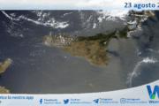 Meteo Sicilia: immagine satellitare Nasa di sabato 23 agosto 2025