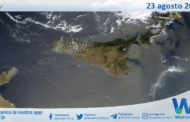 Meteo Sicilia: immagine satellitare Nasa di sabato 23 agosto 2025