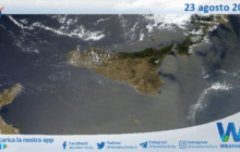 Meteo Sicilia: immagine satellitare Nasa di sabato 23 agosto 2025