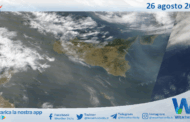 Meteo Sicilia: immagine satellitare Nasa di martedì 26 agosto 2025