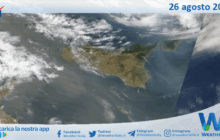 Meteo Sicilia: immagine satellitare Nasa di martedì 26 agosto 2025