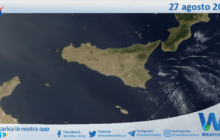 Meteo Sicilia: immagine satellitare Nasa di mercoledì 27 agosto 2025