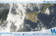 Meteo Sicilia: immagine satellitare Nasa di venerdì 29 agosto 2025